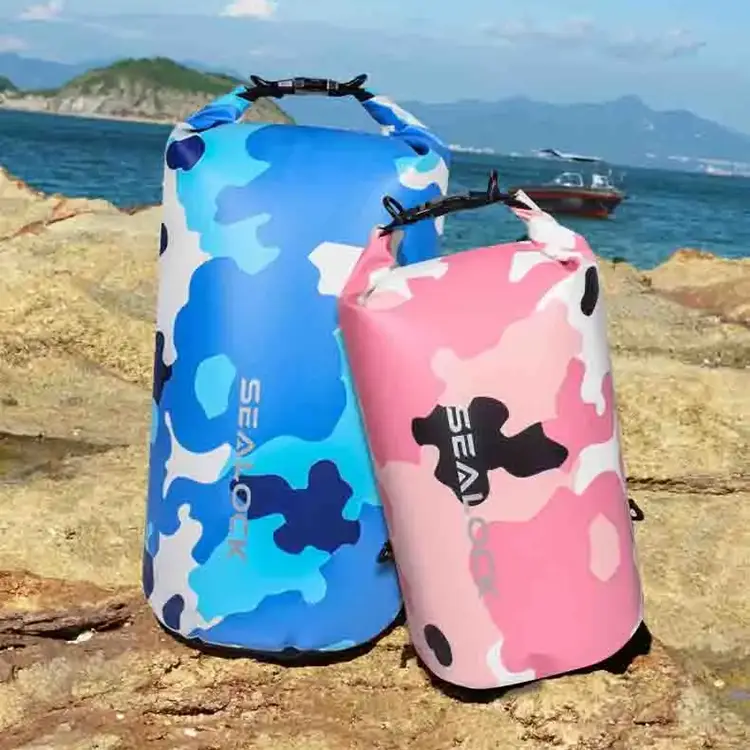 Pungă uscată impermeabilă de 10 L/20 L cu husă de separare uscată-umedă