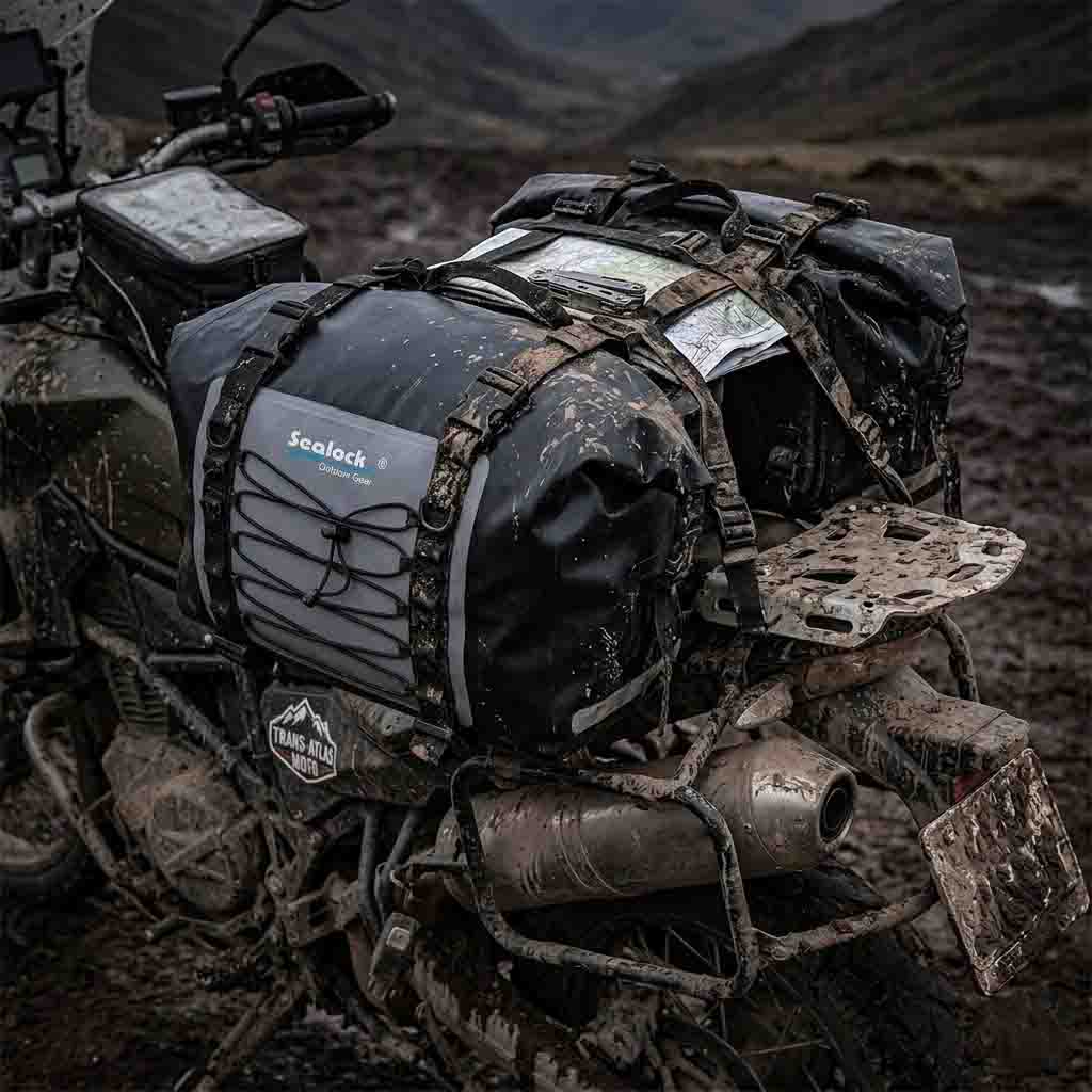 Cea mai bună geantă impermeabilă pentru motociclete: ambalare ADV și fizică cu curele