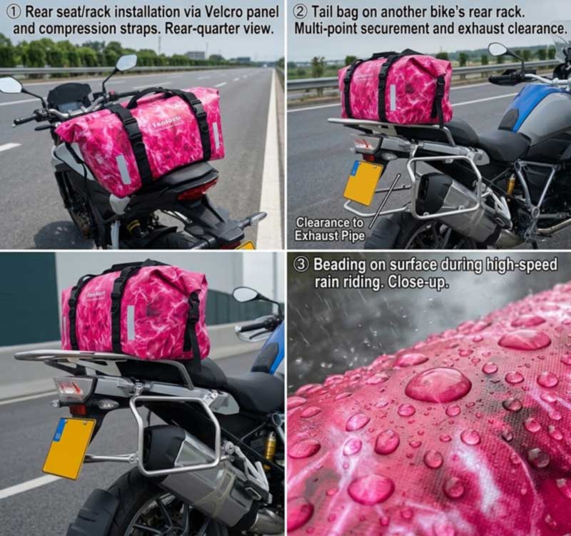 Producător de genți impermeabile pentru motociclete pentru mărcile de aventură