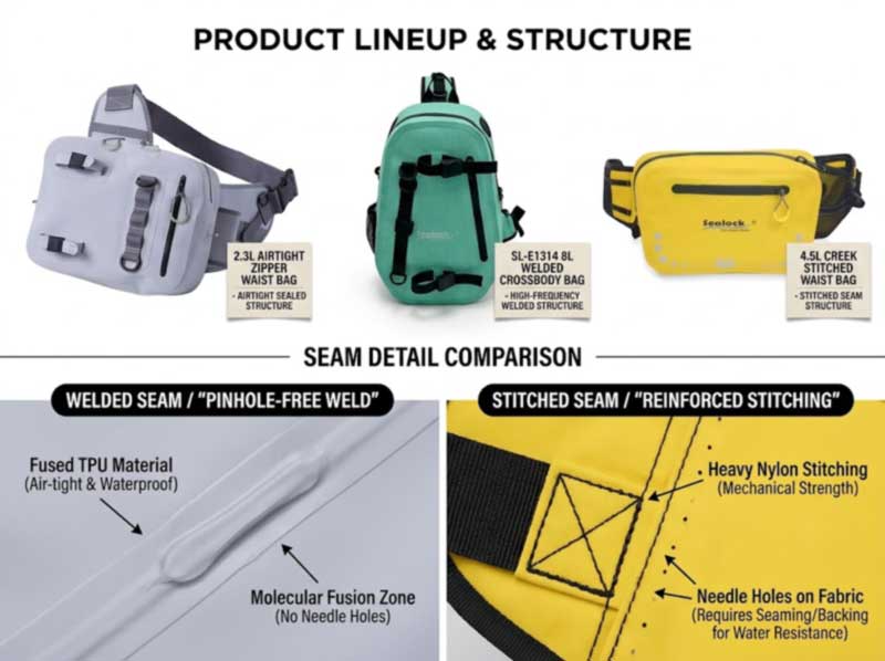 Fanny Pack impermeabil Producător: Genți de talie OEM pentru mărci de înot și exterior
